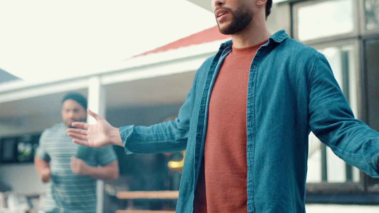 Friends celebrating together outdoors