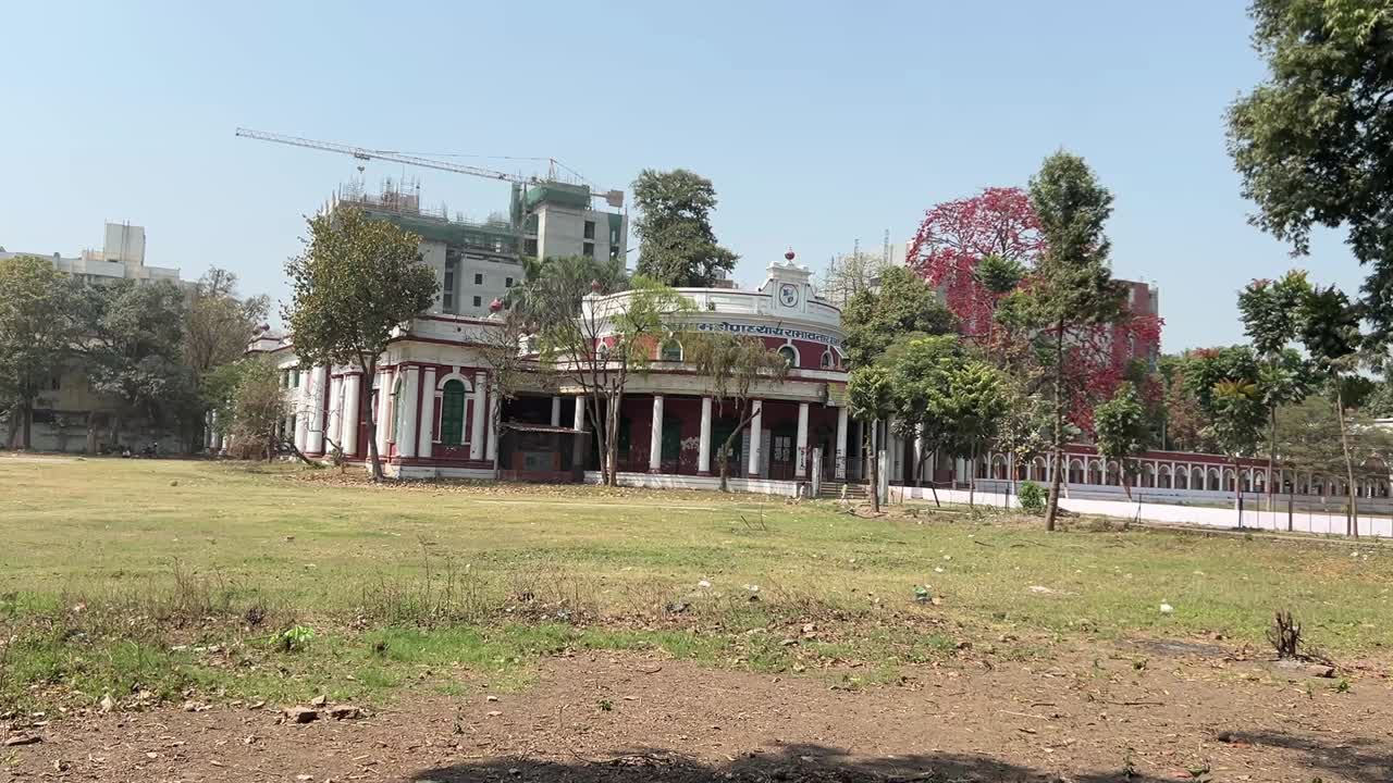 View of campus hall of Patna University in Bihar, India.