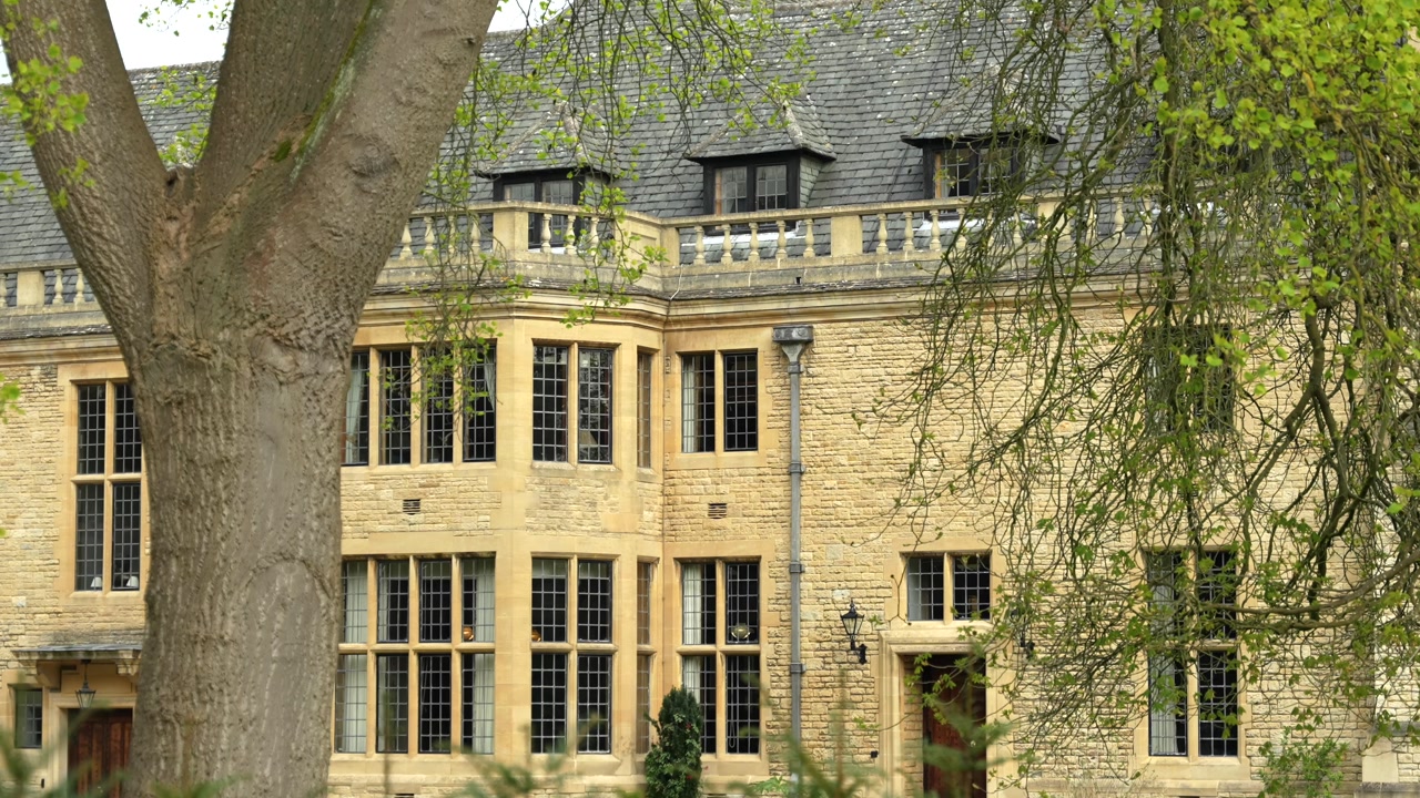 Historic academic building exterior in Oxford England