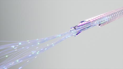 fiber optic cable data transmission visualization