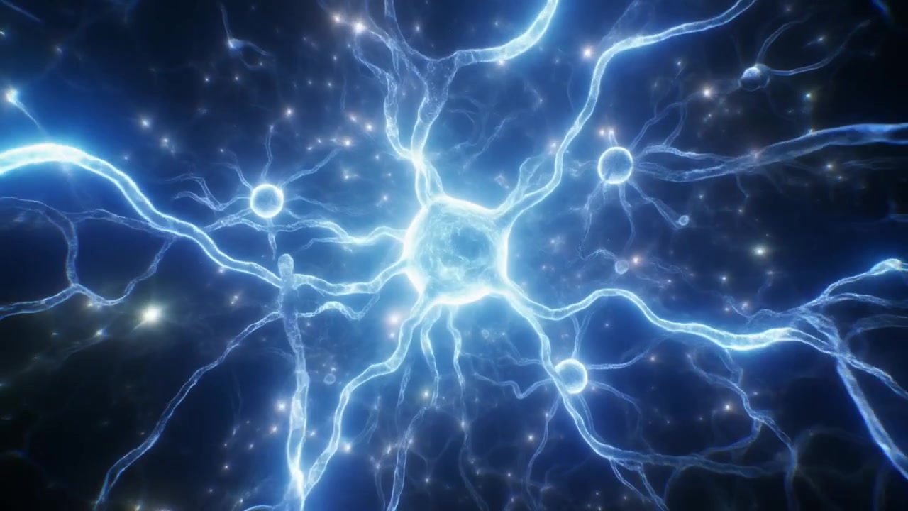 Abstract Animation of Neural Network Synapses Firing in Brain