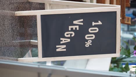 vegan restaurant sign