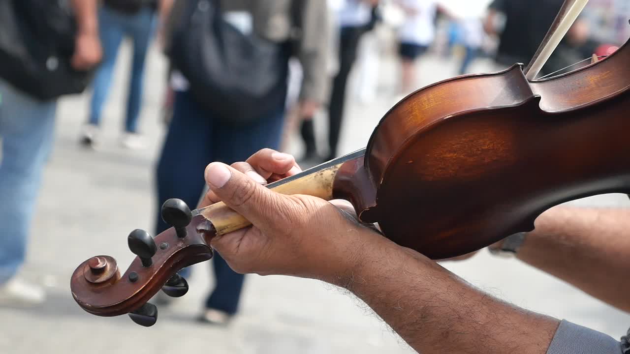 Street Violinist Performance