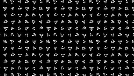 patrón de pirámide geométrica. baile de pirámides. animación de bucle de símbolo de negocio. diseño de red de negocios.