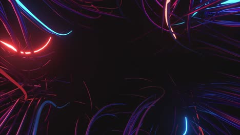 abstract neon glowing lines