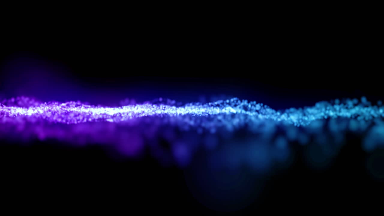 onda de partículas abstractas