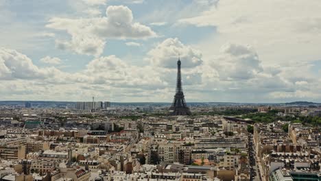 paris skyline with eiffel tower