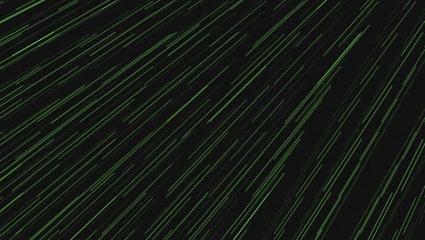 líneas de luz verde dinámicas sobre un fondo oscuro