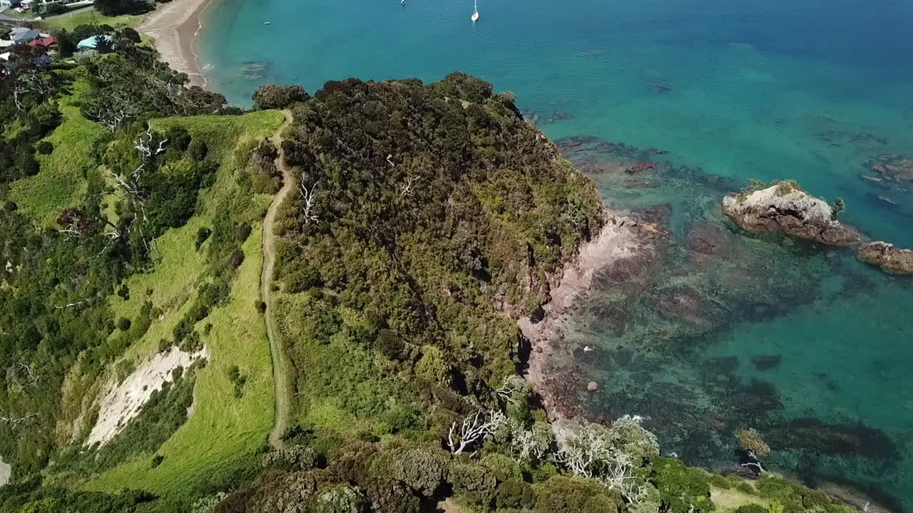 tapeka 포인트, 러셀 섬, 뉴질랜드의 무인 항공기보기