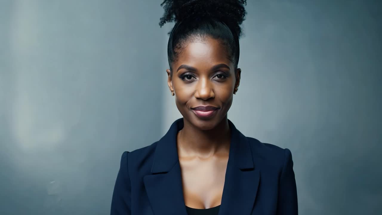 retrato de una mujer de negocios confiada