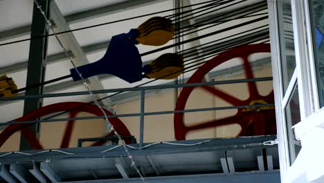 cable car lifting wheel mechanism.