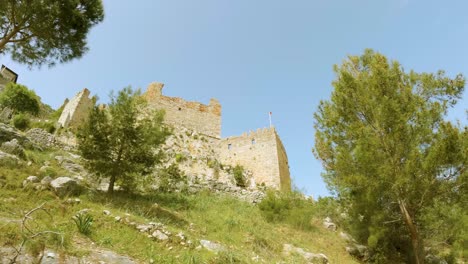 ancient castle ruins in alanya, southern turkey