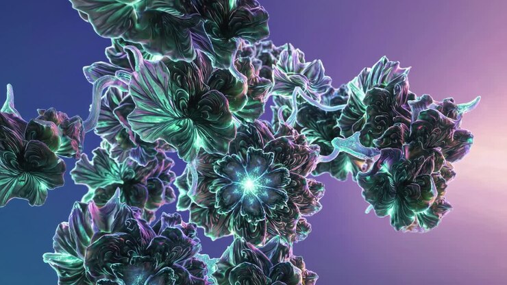 abstraktes Blumenmuster