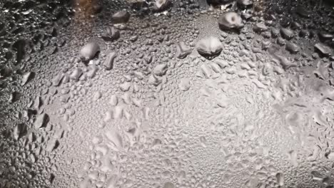 condensation of hot steam