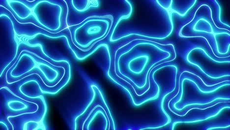 abstract neon blue shapes