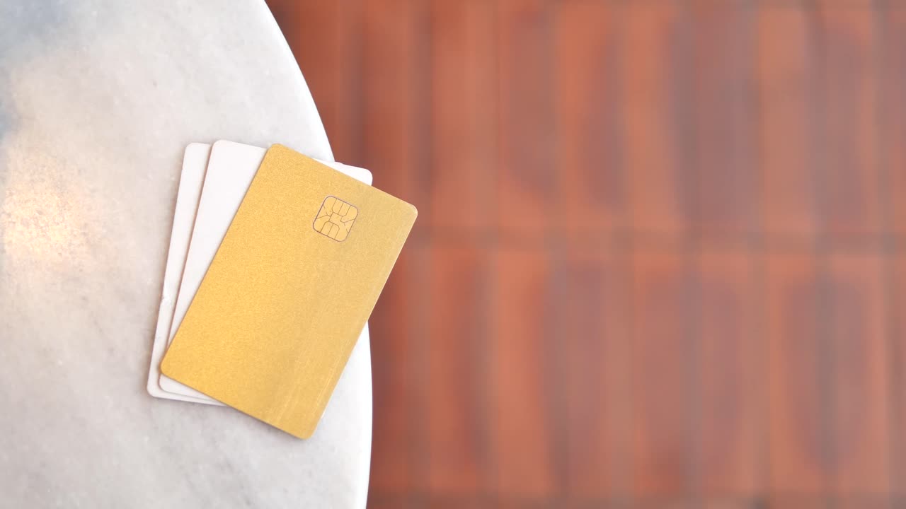 Credit Cards on a Table