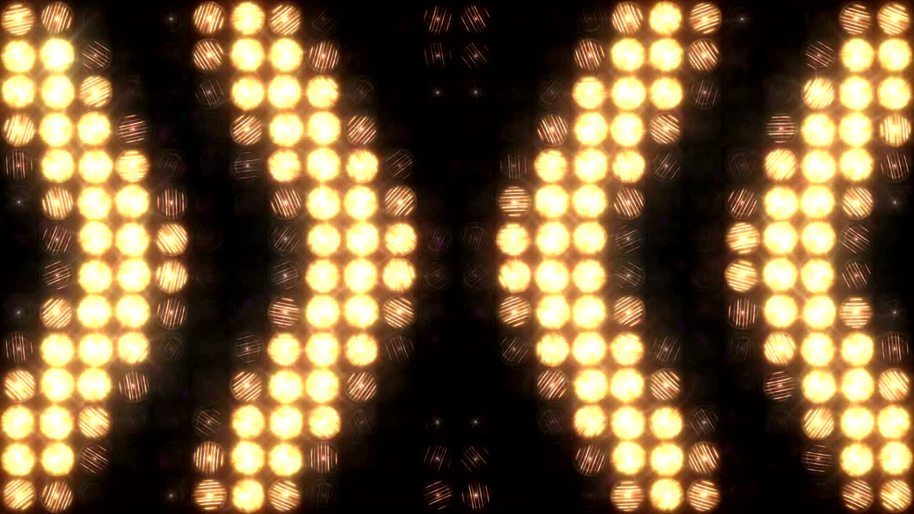 Blinking light wall arrows and chevrons