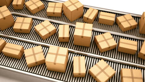 Seamless-animation-of-transportation-cardboard-boxes-moving-with-the-production-line.-The-packing-process-at-storage-manufacture-or-warehouse-before-sending-to-the-customer.-Loopable.-HD