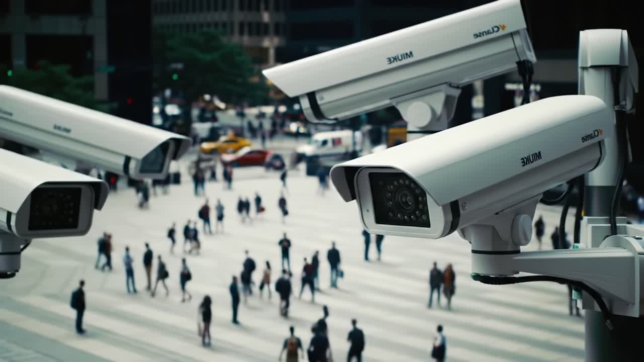 Surveillance Systems Overlooking Urban Crosswalk: A Perspective on Public Security Cameras Monitoring Pedestrian Traffic in a Busy City Environment