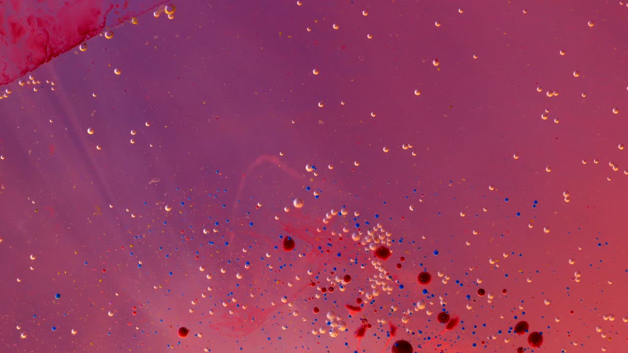 추상적인 색의 기름 거품