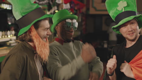 boys having fun on st patricks day