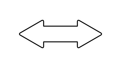 flecha blanca de doble dirección.