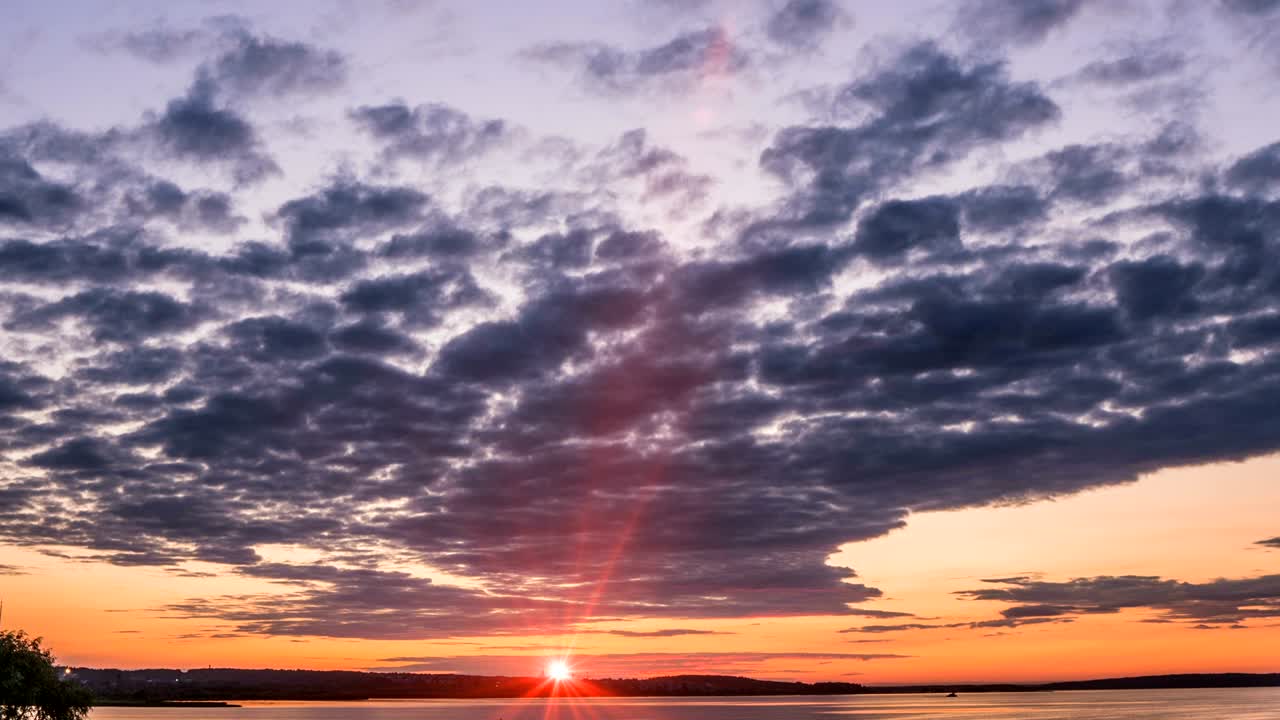 해가 지는 시간 스 아름다운 저녁 풍경 비디오 루프