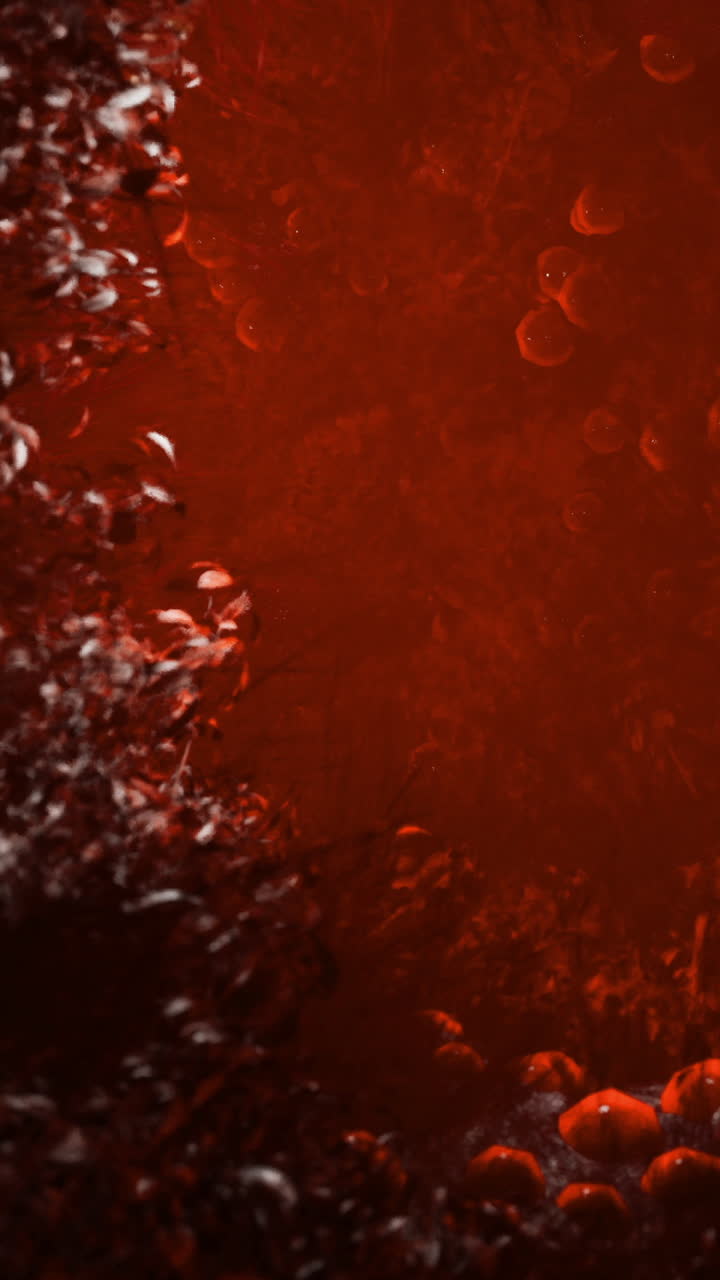 Sfondo astratto rosso vivace con sfumature e texture che creano profondità