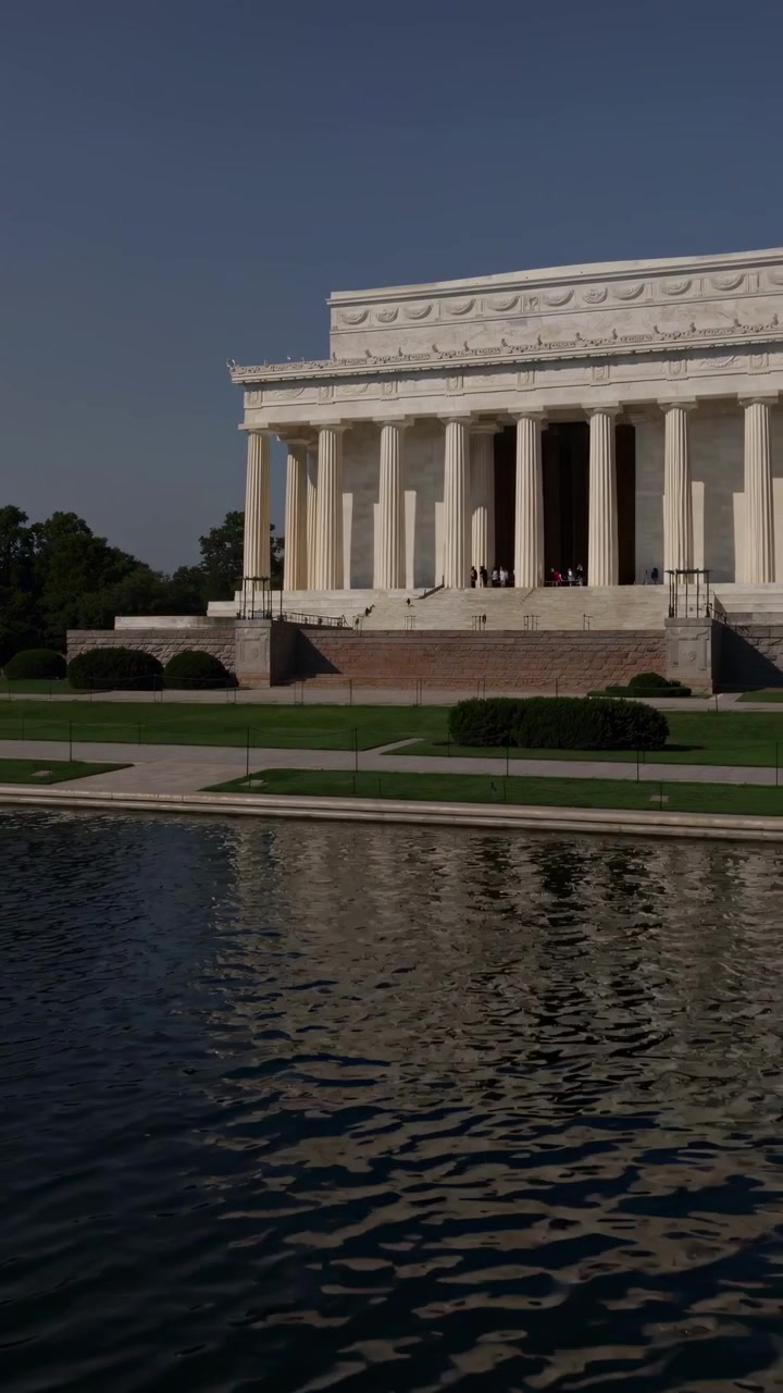 Il Lincoln Memorial e la Reflecting Pool a Washington DC