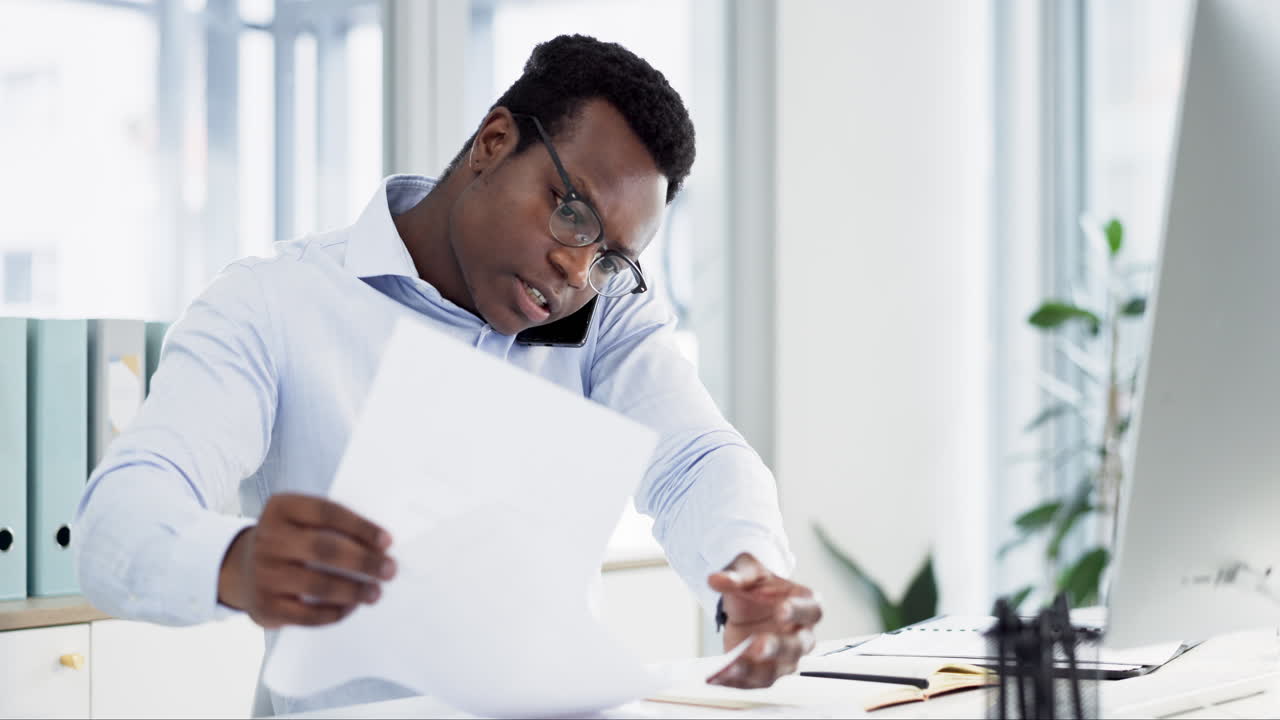 Phone call, productivity and businessman