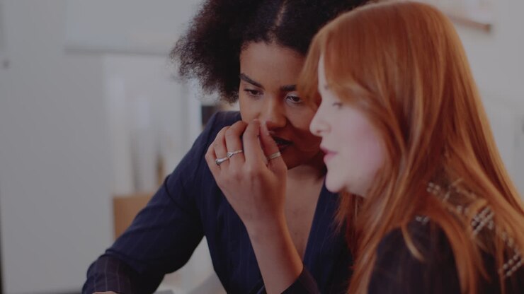 Two Businesswomen Collaborating in the Office
