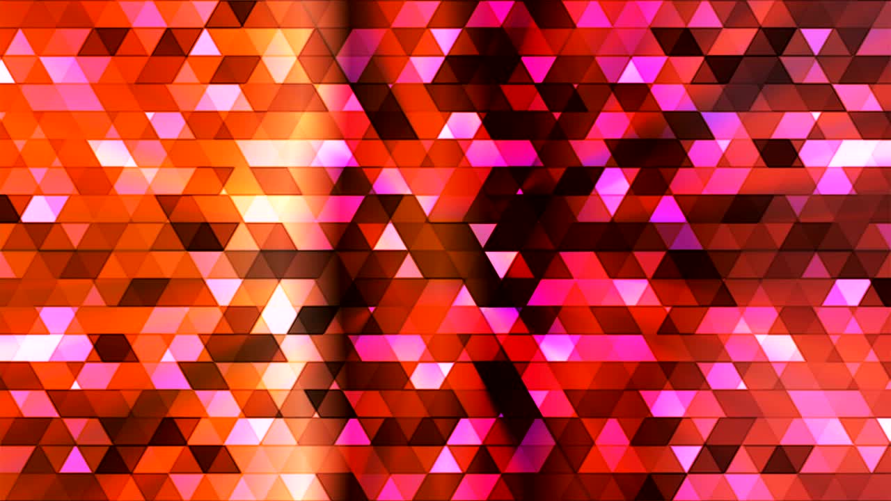 transmisión de polígono parpadeante triángulos de alta tecnología, multicolor, abstracto