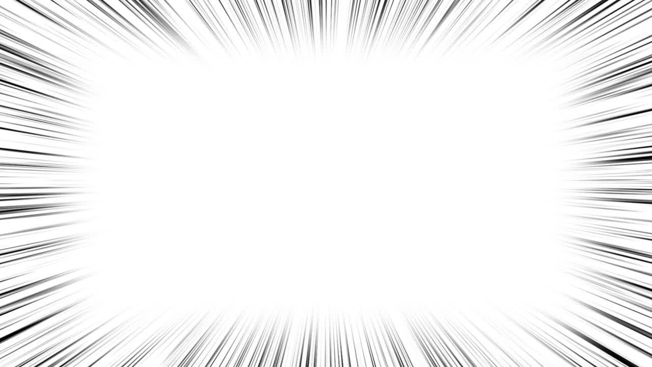 fondo de movimiento de anime. bucle de animación 4k líneas de velocidad de cómic de anime