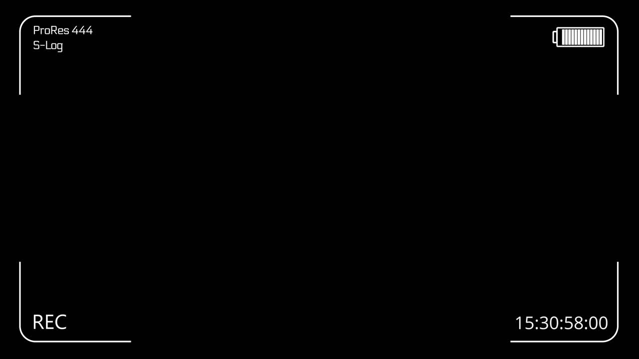 4k camera viewfinder digital overlay display green screen alpha channel camera viewfinder recording