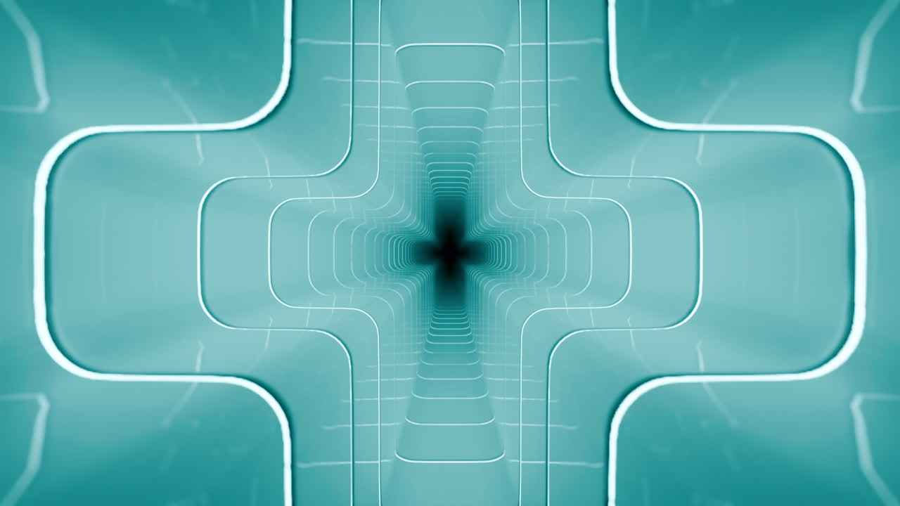 fondo de túnel geométrico azulado