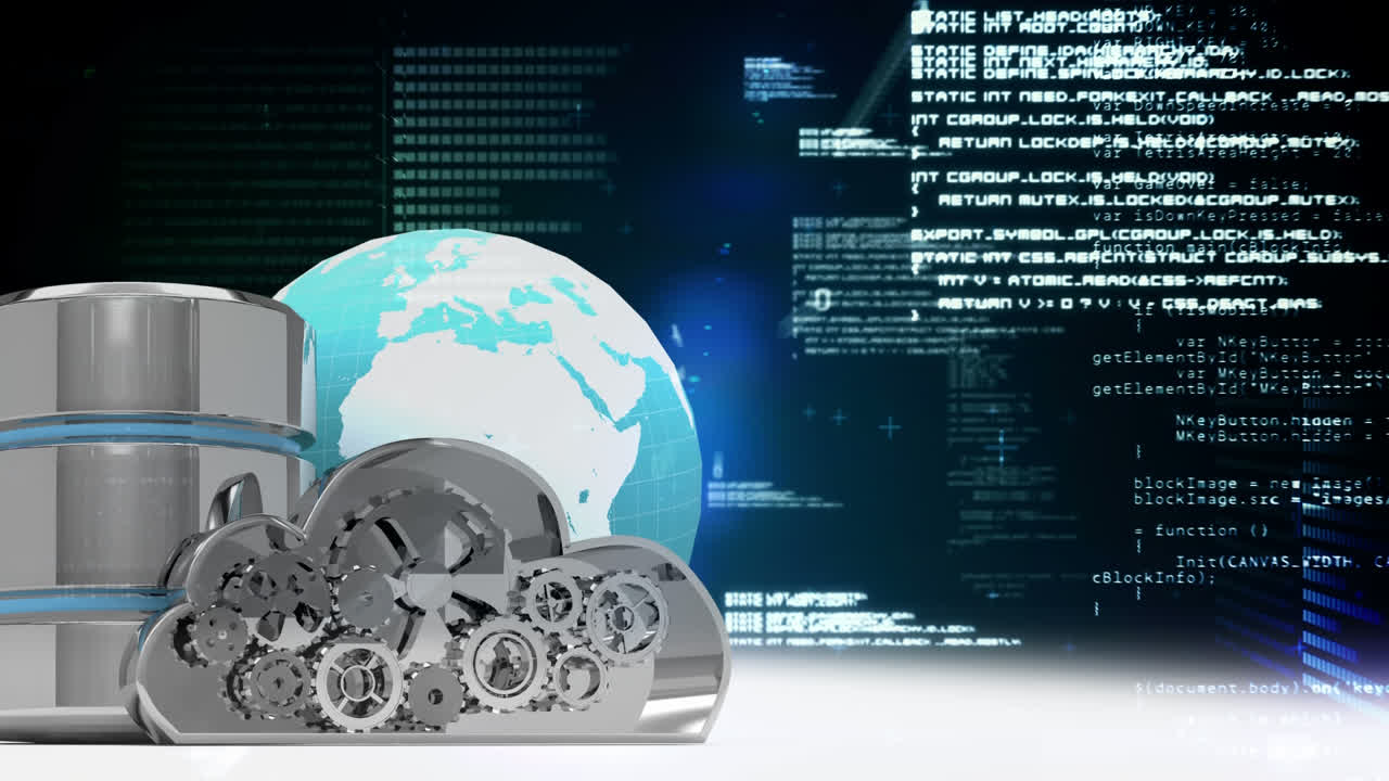 데이터 보안 아이콘의 애니메이션