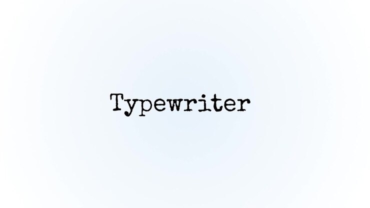 Typewriter 09 | After Effects 2023 | 3840x2160