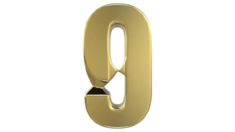 transformation of the "0" digit into the "9" digit and reverse