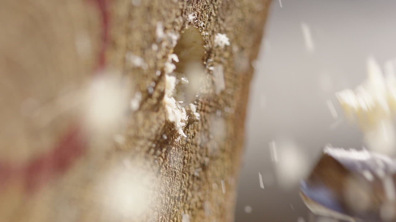 정확한 깊이 구을 는 이 플러그 산란, 근접 은 초점