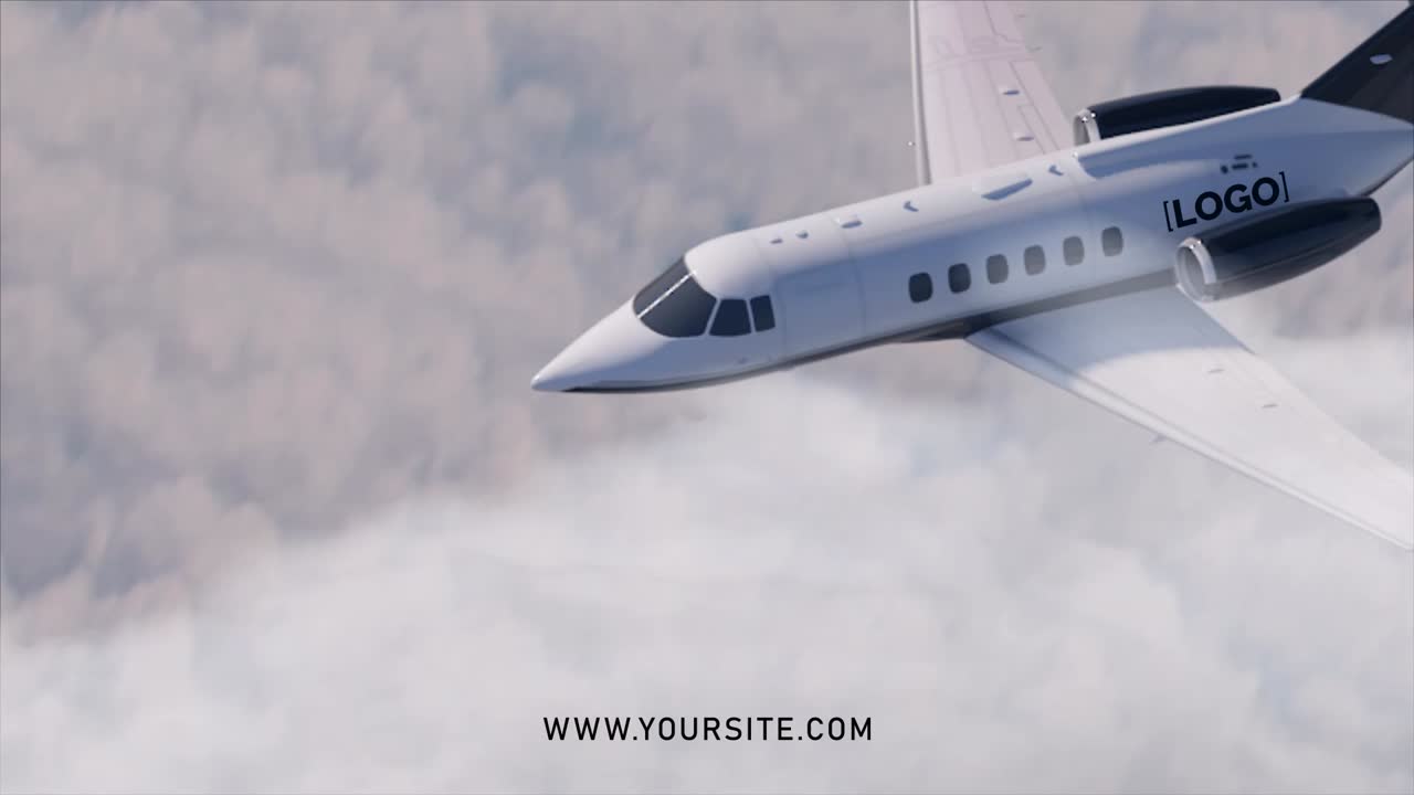 Private Jet Flying in the Sky