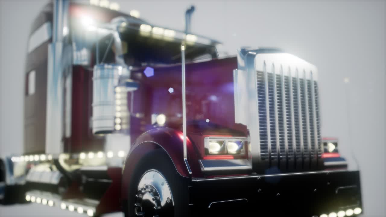 밝은 미국 트럭 트랙