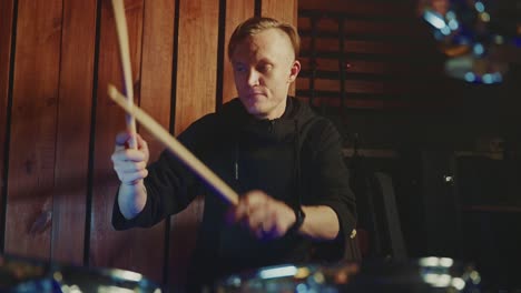 drummer in the studio