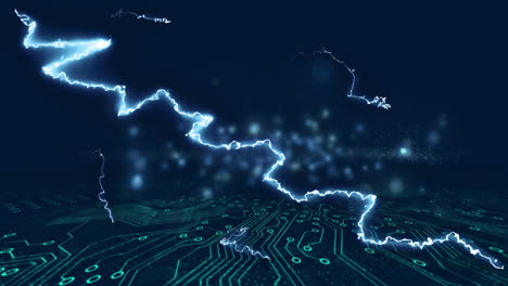 animation of world map over network of connections