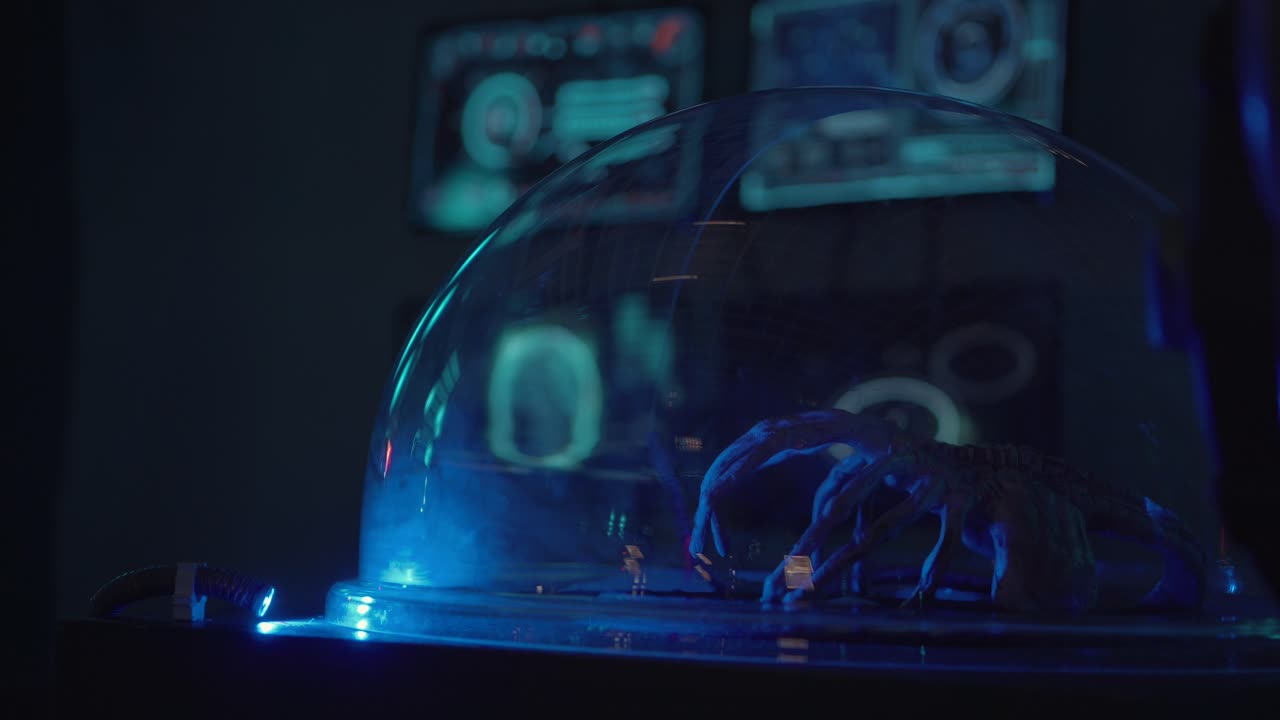 espécimen alienígena en la cúpula