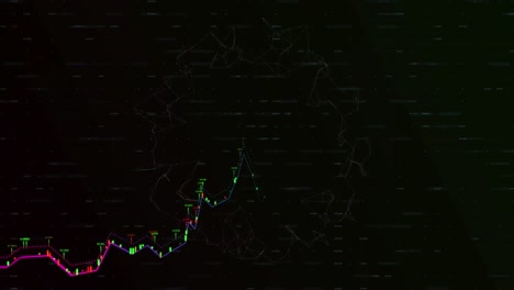 Animation-Statistischer-Daten-Auf-Schwarzem-Hintergrund