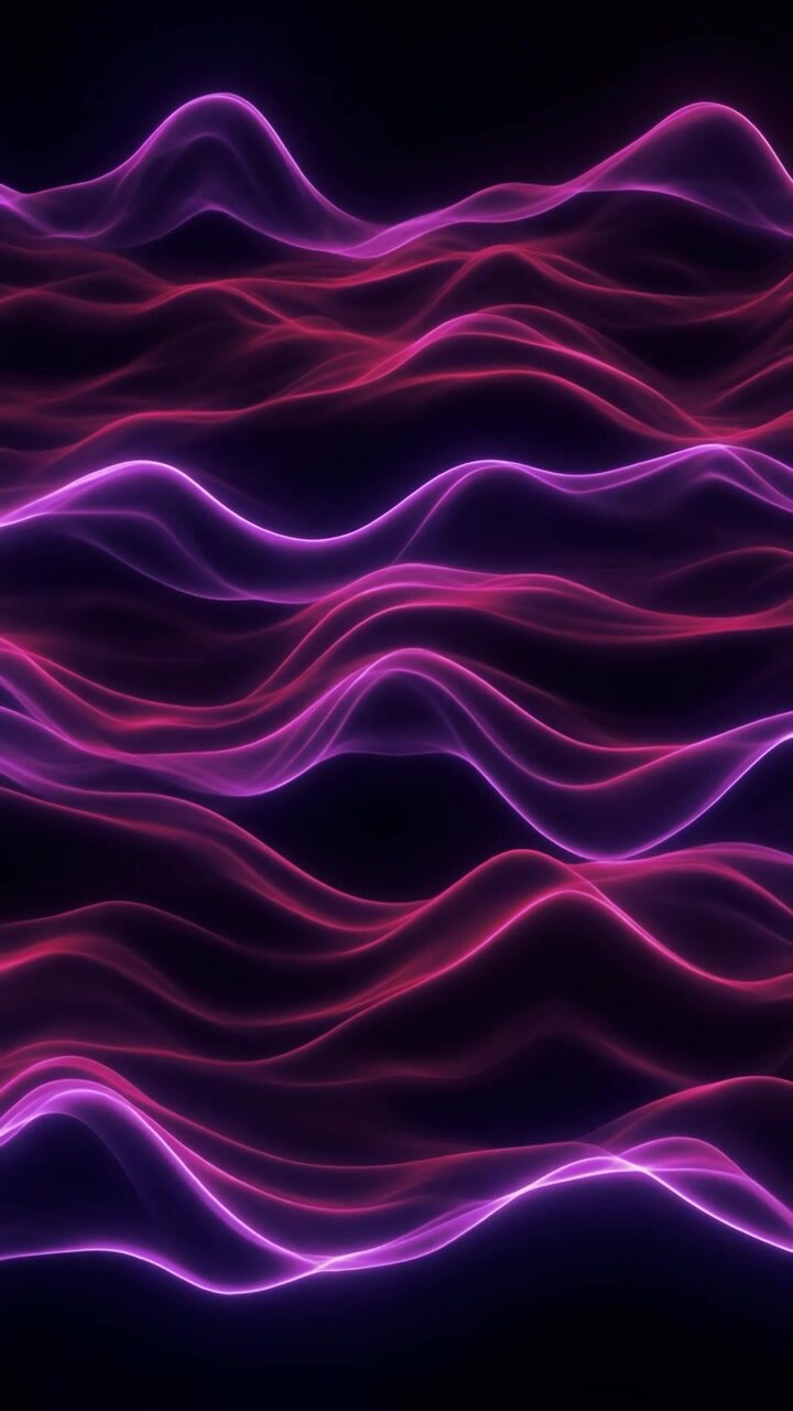 Fundo Abstrato de Movimento de Onda Roxa Brilhante
