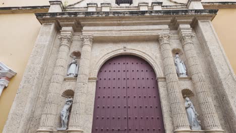 tilt up view, facade of metropolitan cathedral basilica of saint catherine of alexandria