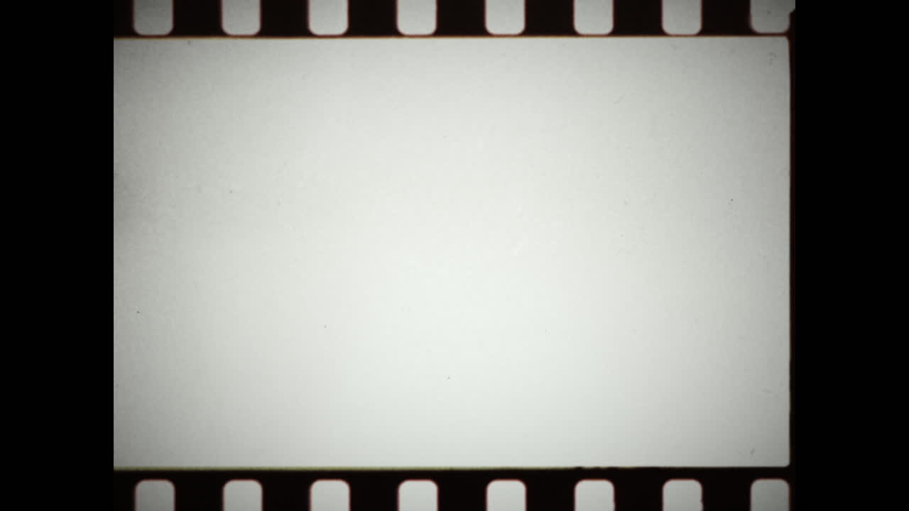 Real 35mm 4x3 film frame overlay - dirty and old
