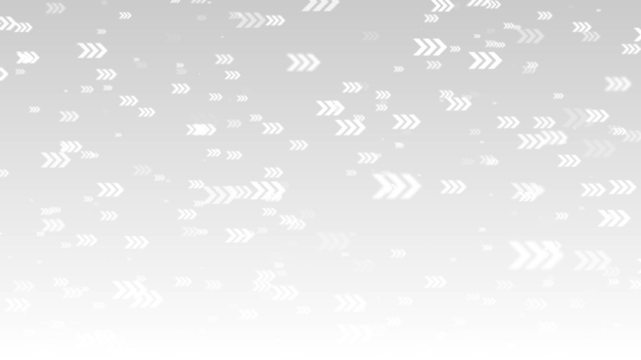Dynamic white arrows across soft gradient background symbolizing direction progress and speed for