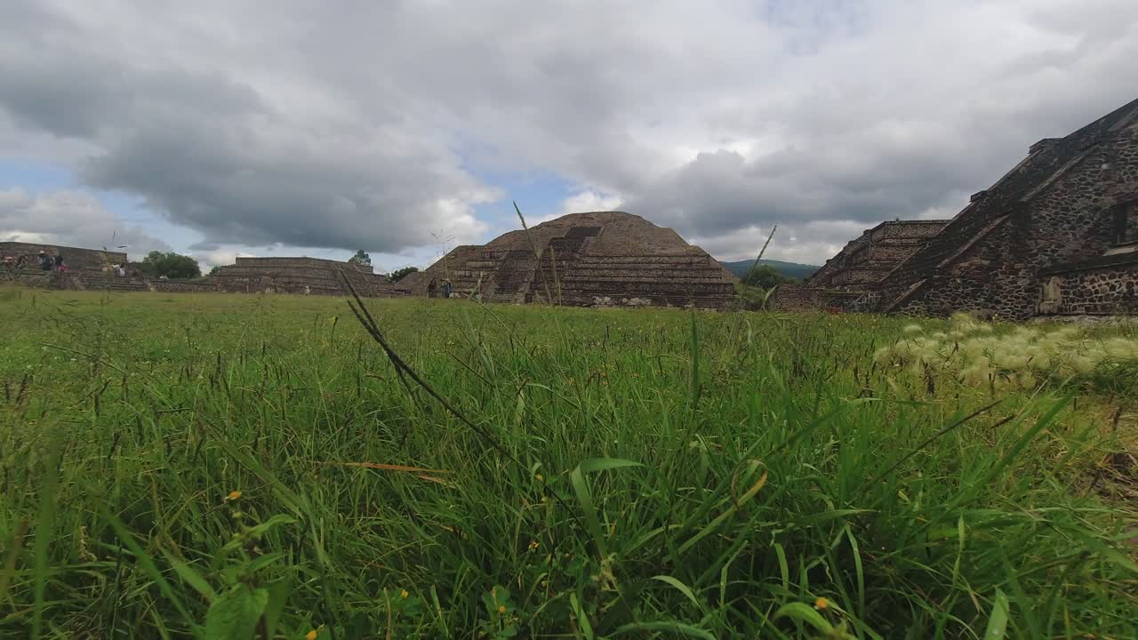 pirámide del sol y la luna teotihuacan timelapse
